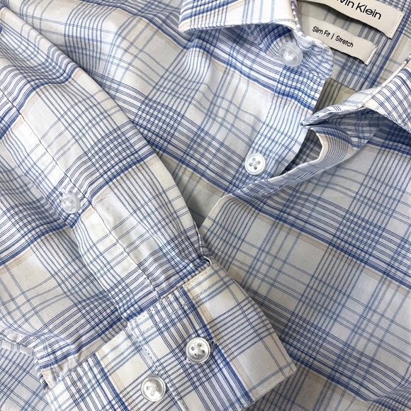 Mens M Slim Fit Long Sleeve Dress Shirt - Picture 4 of 4